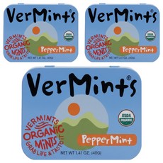 VERMINTS 有機薄荷糖 原味, 40g, 3盒