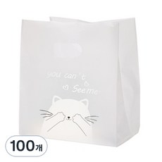 마켓감성 샐러드 디저트 포장 가방 중형, 5, 100개