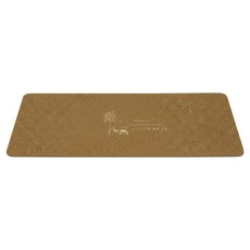 G+居家 絲絨刮沙泥除塵地墊 幸運樹, 卡其色, 1個