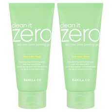 BANILA CO 芭妮蘭 Clean It Zero零感肌茶樹毛孔清潔去角質凝膠, 2條, 120ml
