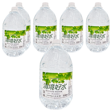 清境好水 6L 大容量包裝飲用水, 6桶