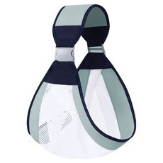 OMRUI 新生兒前抱式背帶 網款, 淡湖綠