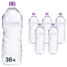 딥스 해양심층수 에코골드 무라벨, 2L, 36개