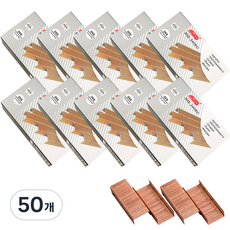 동아피엠에스 로즈골드 금속 스테이플러 심 1000p, 50개, 33호침