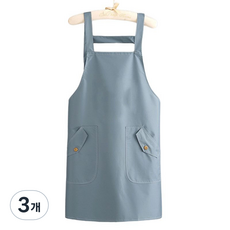 soonZAM 摩登咖啡師圍裙, 3個, 藍色