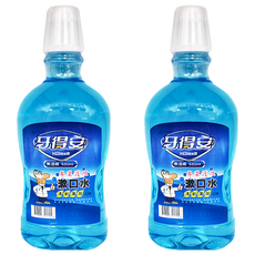 牙得安 專業護理漱口水, 沁涼清新薄荷配方, 無酒精添加, 6歲以上兒童適用, 680ml, 2瓶