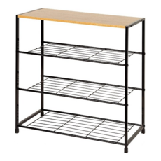 comet 多功能收納架, 黑色, 4層