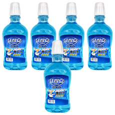 牙得安 專業護理漱口水, 沁涼清新薄荷配方, 無酒精添加, 6歲以上兒童適用, 680ml, 5瓶