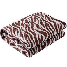 Hanil medical 斑馬紋電熱毯, 棕色的, M號(100*180cm)