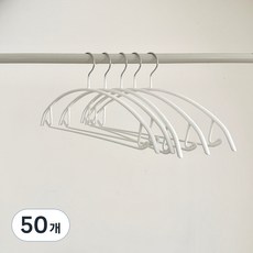 DEVOCO 防肩角無痕防滑衣架, 50個, 白色