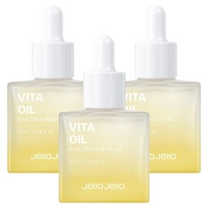 젤로젤로 프리미엄 엑스트라 네일 트리트먼트 비타 오일, 10ml, 3개