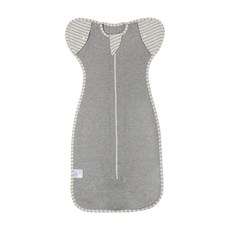 insular 茵秀麗 彈力棉質嬰兒蝴蝶型開袖包巾 - 0-9個月 灰色 L