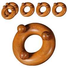 MEO 木按摩 玫瑰木蝸牛刮痧, 6個, 混色