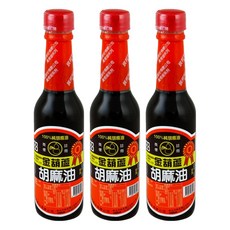 金葫蘆 100%純胡麻油 精選黑芝麻 全素, 220ml, 3瓶