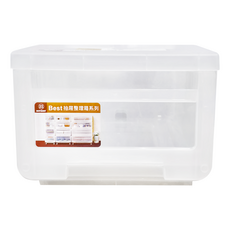 KEYWAY 聯府 Best300抽屜整理箱 13L, 透白色, 1個