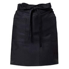 UNISTORE 腰部短版蓋臀圍裙, 1個, 黑色(A-201)