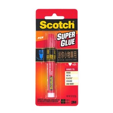 3M Scotch AD126P 迷你小物專用瞬間膠 筆狀設計 強效黏著, 1個