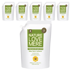 NATURE LOVE MERE 寶寶菊花柔軟精補充包, 1.3L, 6個