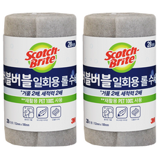 3M Scotch-Brite 百利 泡泡拋棄式捲筒菜瓜布, 28入, 2個