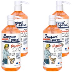 BOUQUET GARNI 葡萄柚洗碗精, 溫和安全, 750ml, 4瓶