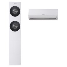 캐리어 52.8㎡(16평) + 18.7㎡(5.7평) 2in1 에어컨 OASB-0161VAWMD + OASB-0161VAWMDG 세트 방문설치, OASB-0161VAWMD(스탠드), OASB-0161VAWMDG(벽걸이), 일반배관형