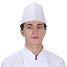 TPAM 廚師帽 T-53 13cm, 白色的, 10個