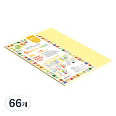 종이문화 스타일리쉬 얇은 혼합색지 04 SN Yellow Tone 80g, 66개, A3