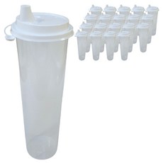 Draw Life 可重複使用環保杯 1000ml + 無吸管杯蓋組合, 20套