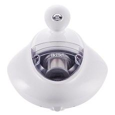 ikiiki 伊崎家電 塵蟎吸塵器 IK-VC8101 11Kpa超強吸力 UV紫外線溫風除濕多重過濾透明集塵盒, 白色