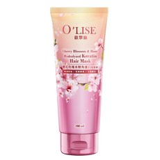 O'LISE 歐黎絲 櫻花玫瑰水解角蛋白髮膜霜 200ml 添加IFRA香水, 1條