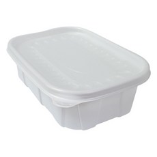 생활을그리다 직사각 죽용기 850ml 중 + 뚜껑 세트, 100세트, 1개