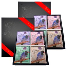 KRONE 皇雀 阿拉比卡濾掛式手沖咖啡時尚禮盒 四種風味一次擁有 薩摩爾 曼特寧 薇薇特南果 曼巴各5包, 10g x 20包, 2盒