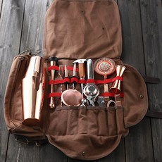 CAFE CLUB 雞尾酒調酒師 Hometending 手提袋, 棕色, 1組