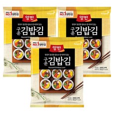 Dongwon 東遠 兩班 烤飯捲海苔, 22g, 3個