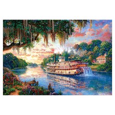 郵輪圖案拼圖 1000片, 51*37.5cm