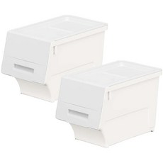 [Living &amp; Tree] 鵜鶘盒子 小號 28L, 象牙白, 2入