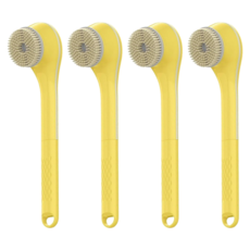 ibits A7 多功能電動沐浴刷 黃色 輕鬆清潔全身 享受舒適沐浴時光, 4個