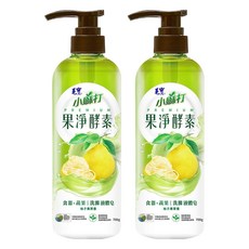 毛寶 酵素蔬果洗滌液體皂 柚子果茶, 700g, 2瓶