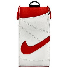 NIKE 耐吉 PREMIUM 手機斜背包, 紅色 + 白色, 1個