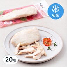 하림이닭 닭가슴살 오리지널 (냉동), 100g, 1개입, 20개