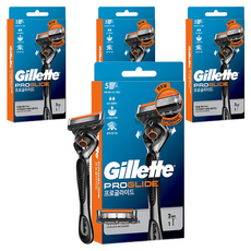 Gillette 吉列 ProGlide無感系列刮鬍刀+刮鬍刀頭 2入組, 4組