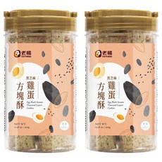 老楊 雞蛋黑芝麻方塊酥, 300g, 2罐