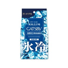 GATSBY 體用抗菌濕巾 極凍冰橙, 70g, 20組, 30張