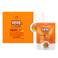 Hanmi 韓美藥品 TenTen Cece維他命C口嚼錠, 1個, 200g, 橙味