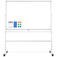 코멧 대형 이동식 스탠드형 화이트보드, 알루미늄 알루미늄