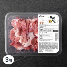 파머스팩 한돈 미박앞다리 찌개용 (냉장), 500g, 3개