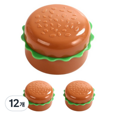 Black Tree 漢堡雙孔便攜式削鉛筆機, 混合顏色, 12個