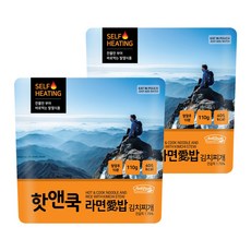 Easybab Hot And Cook即食泡菜湯飯, 110g, 2包