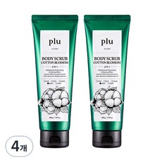 plu 身體磨砂膏 棉花香, 200g, 4個