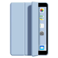 ANTIAN 液態矽膠平板皮套 iPad 9 10.2 2021 內置筆槽 智慧休眠喚醒, 淺藍色, 1個